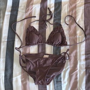 Purple Bikini Top & Bottom XS